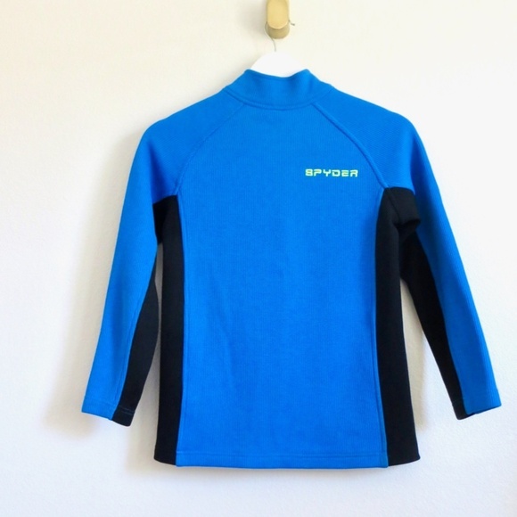 NEW! Spyder Constant Stryke Full Zip Jacket Sweater Fleece Lined Blue SZ M - Picture 4 of 8